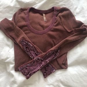 Free People Waffle Shirt - XS